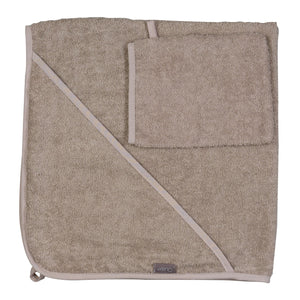 FORSALA - Handklæði með hettu og þvottapoki