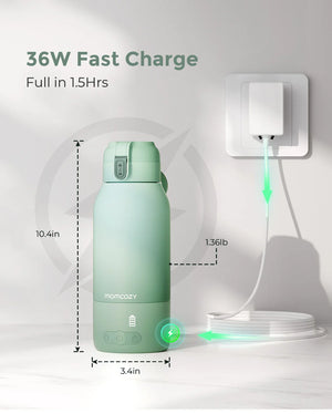 Brjóstamjólkur og vatns Ferðahitari - Superfast Portable Breast Milk & Water Warmer for Travel