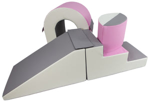 Step and Climb kubbar Bleikt/Grátt