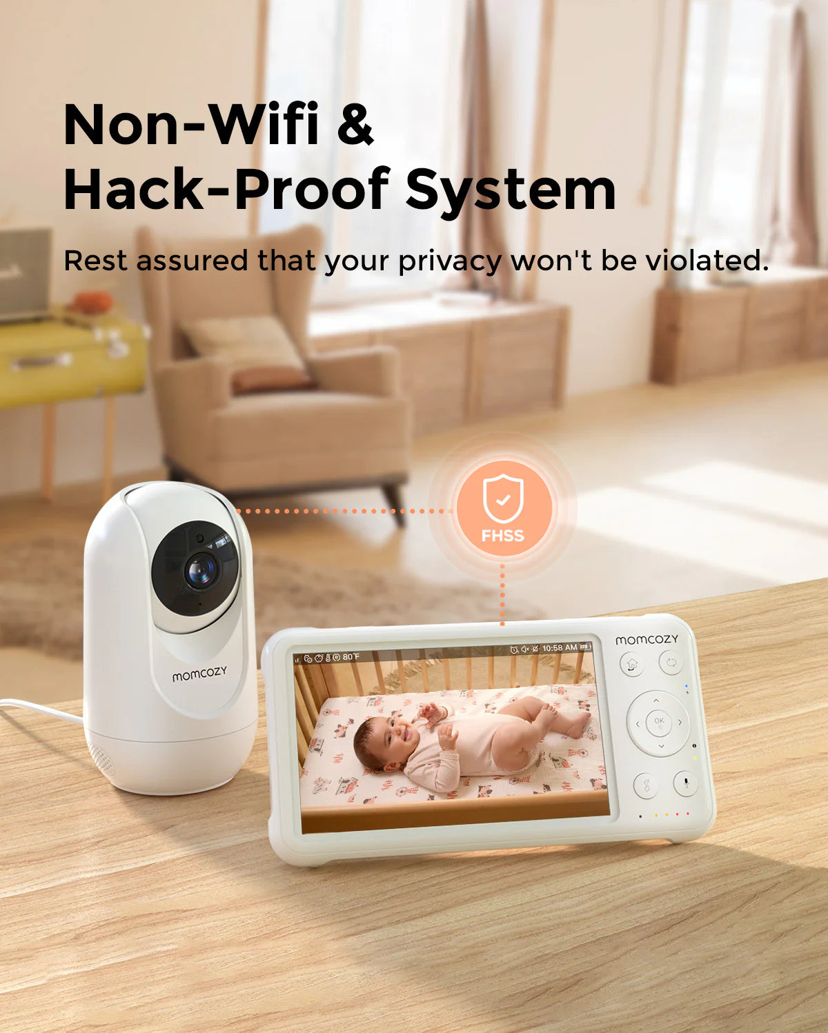 barnapíutæki með myndarvél - 1080P High, Performance Video Baby Monitor BM01