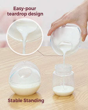 Mjólkursafnari 2stk - Momcozy Breast Milk Collector