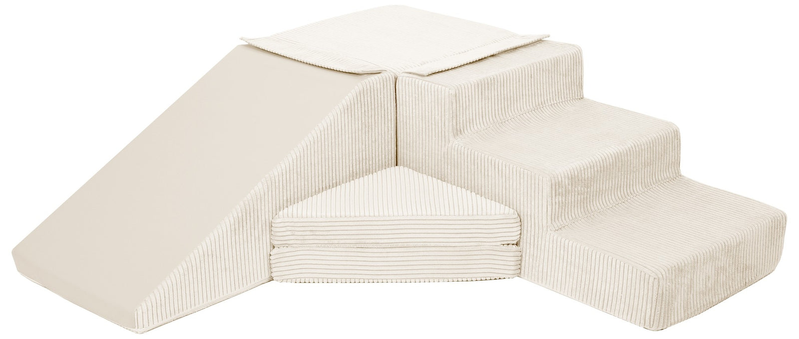 Slide and step kubbar flauel beige