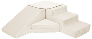 Slide and step kubbar flauel beige