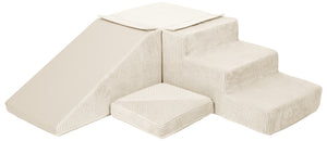 Slide and step kubbar flauel beige