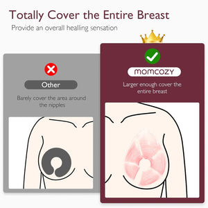 Momcozy Larger Breast Therapy Packs - hita og kælimeðferð, 2 stk., bleikir