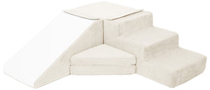 Slide and step kubbar flauel beige