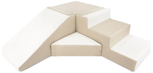 Slide and step kubbar Beige/Hvítt
