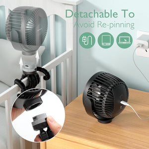 Vifta á kerru -Momcozy Portable Stroller Fan