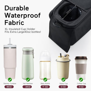 Momcozy Universal Kerrutaska - Momcozy Universal Stroller Organizer with Cup Holders