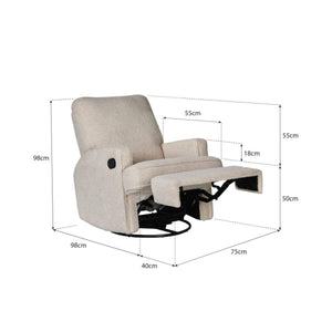 Quax Swivel & Gliding Recliner - Rafmagns Hægindastóll