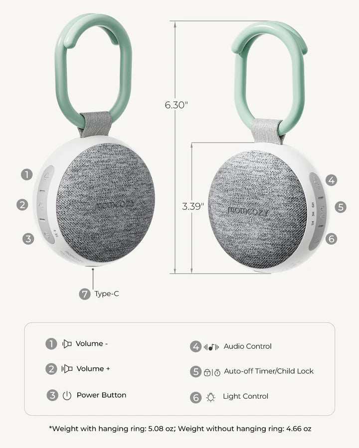 White noise tæki - Momcozy Portable Sound Machine