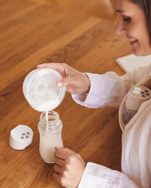 S12 Pro Handfrjáls brjóstapumpa - Momcozy S12 Pro Wearable Breast Pump White Double Packs