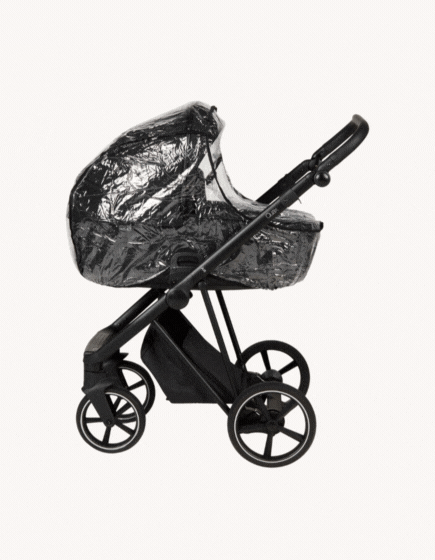 FORSALA - Air barnavagn og kerra - Svört