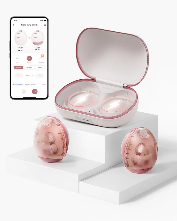 Air 1 Ultra-slim Handfrjáls brjóstapumpa - Momcozy Air 1 Ultra-slim Breast Pump