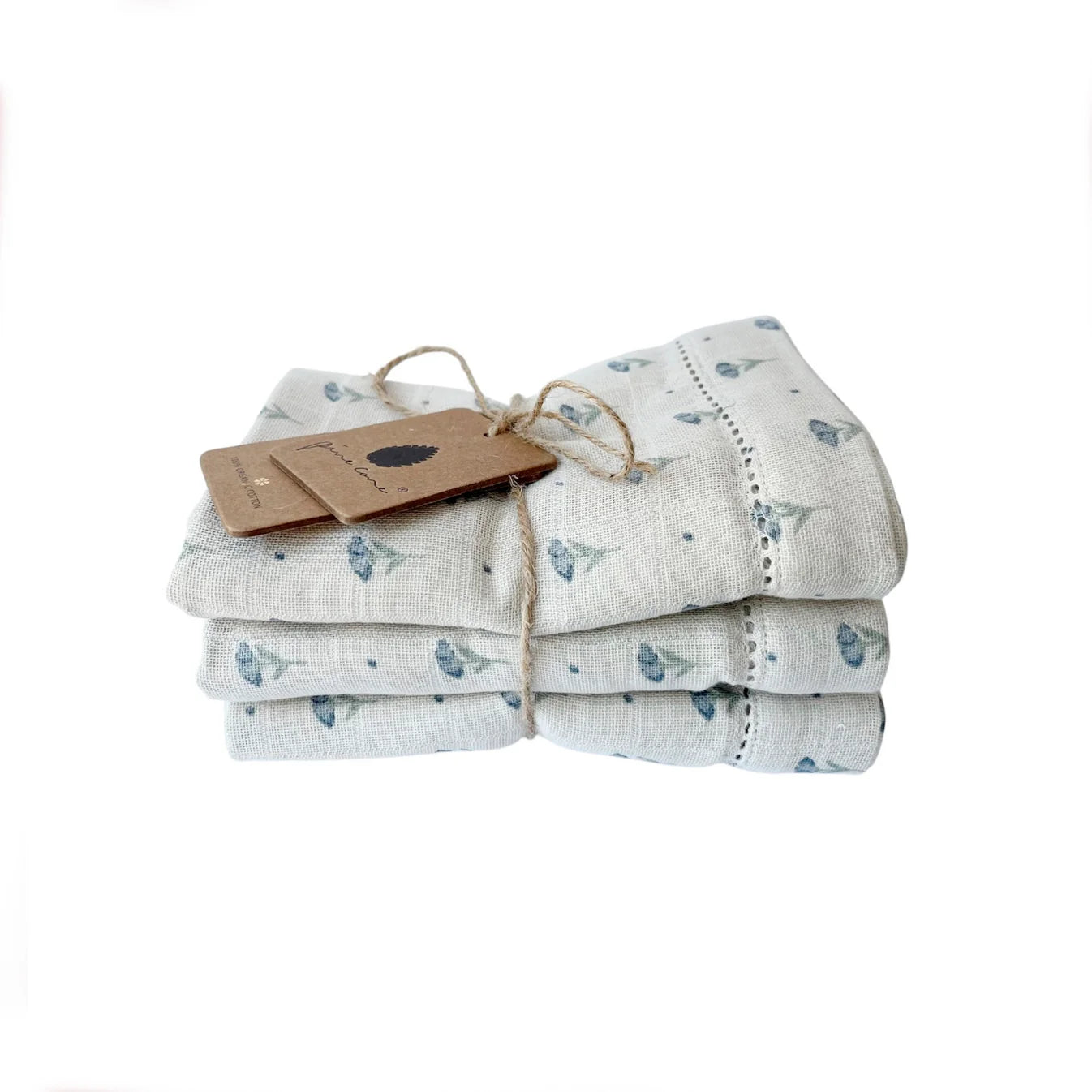 Taubleyjur Muslin Cloth 3 pack Flower Dot