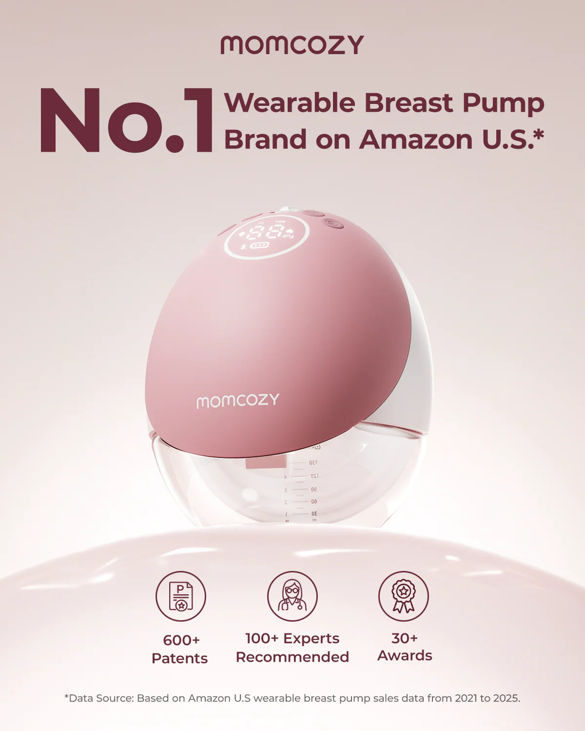 M9 Handfrjáls brjóstapumpa með snjallstýringu - Momcozy Mobile Flow™ Hands-Free Breast Pump | M9