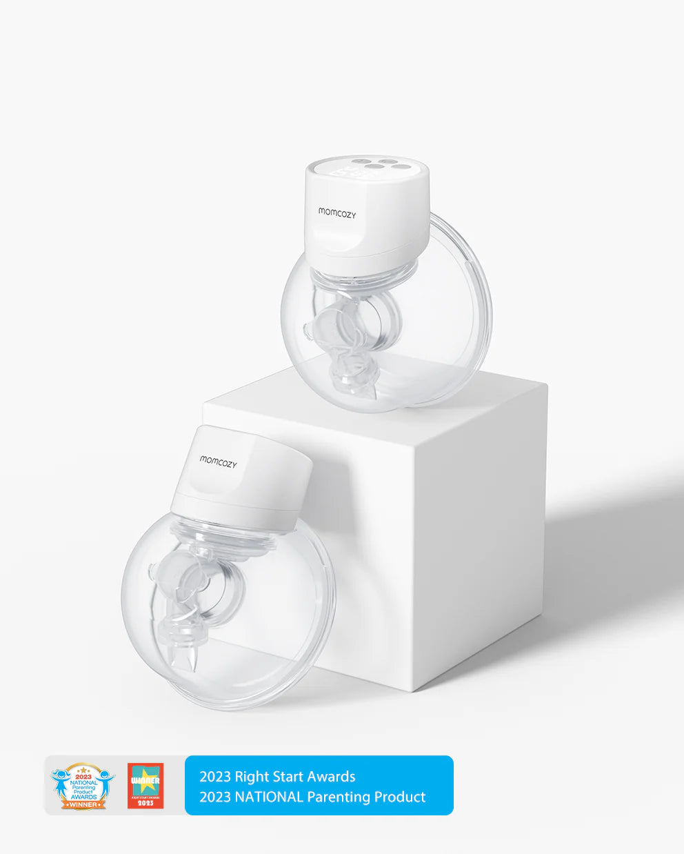 S12 Pro Handfrjáls brjóstapumpa - Momcozy S12 Pro Wearable Breast Pump White Double Packs