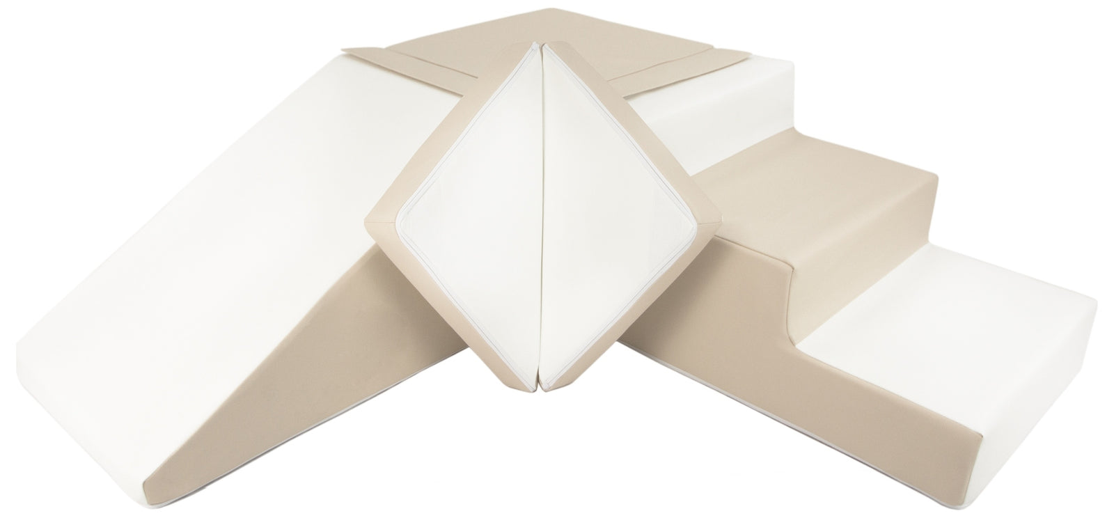 Slide and step kubbar Beige/Hvítt