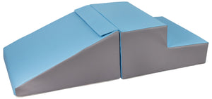 Mini Slide and Step kubbar Blátt/Grátt