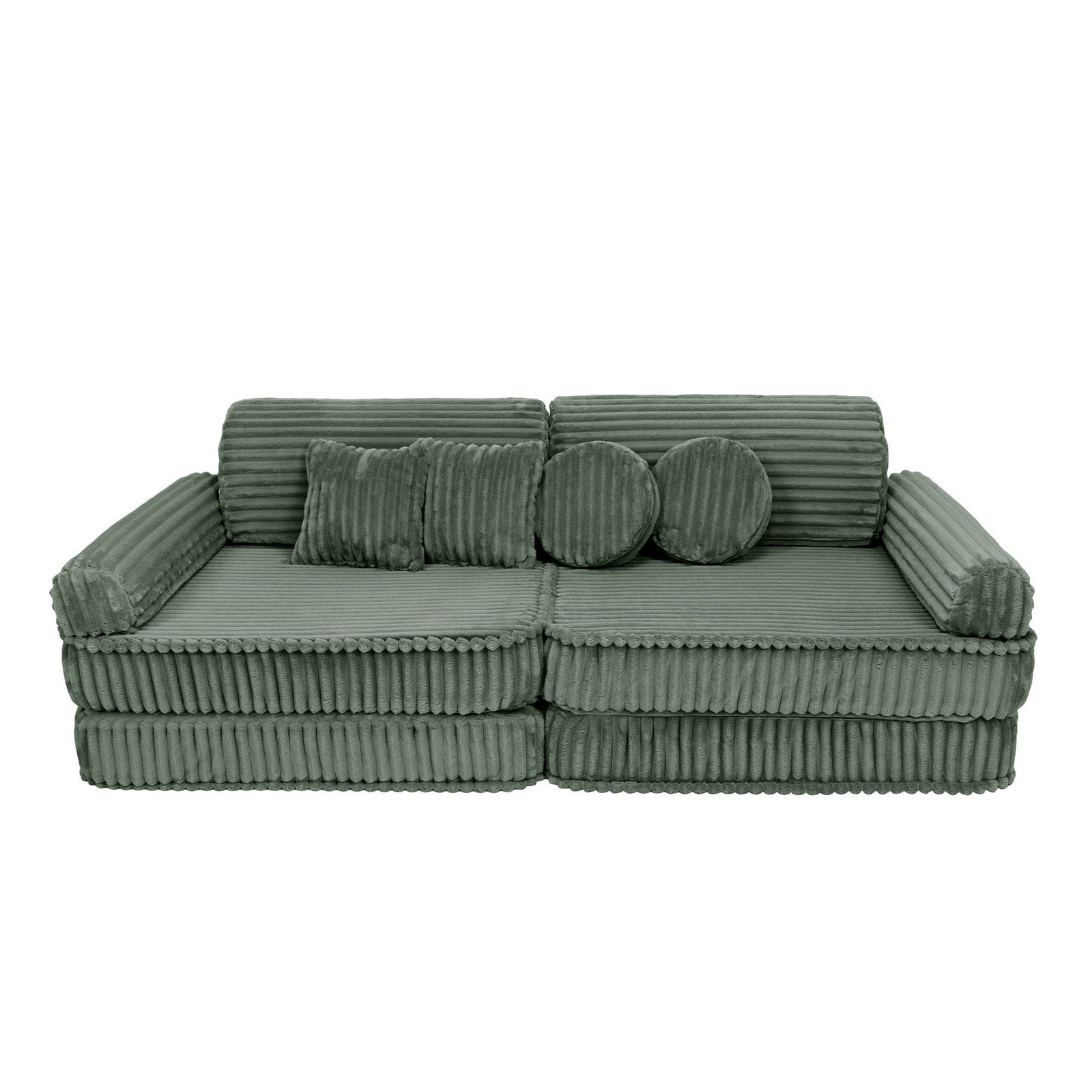 Modular Churros Leiksófi - Olive Sage Green