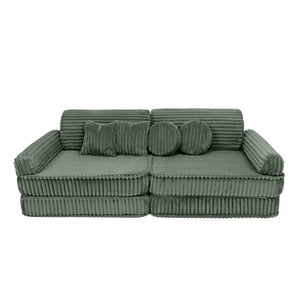 Modular Churros Leiksófi - Olive Sage Green