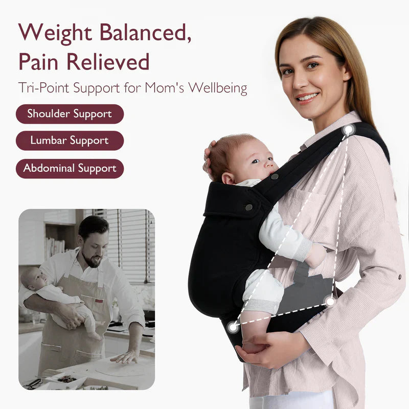 Momcozy PureHug burðarpoki - Svartur