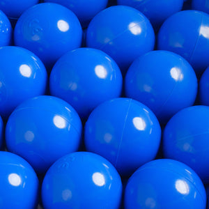 Dökk bláir plastboltar 50 stk frá Plush nest
