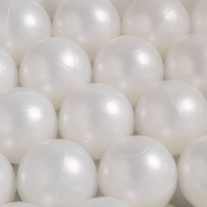 Perlu hvítir plastboltar 50 stk frá Plush nest