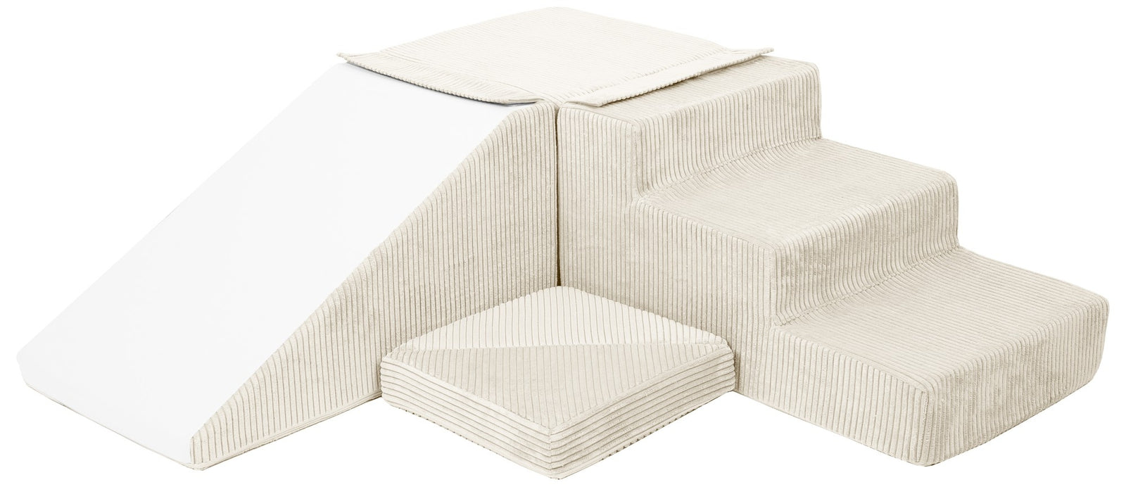 Slide and step kubbar flauel beige