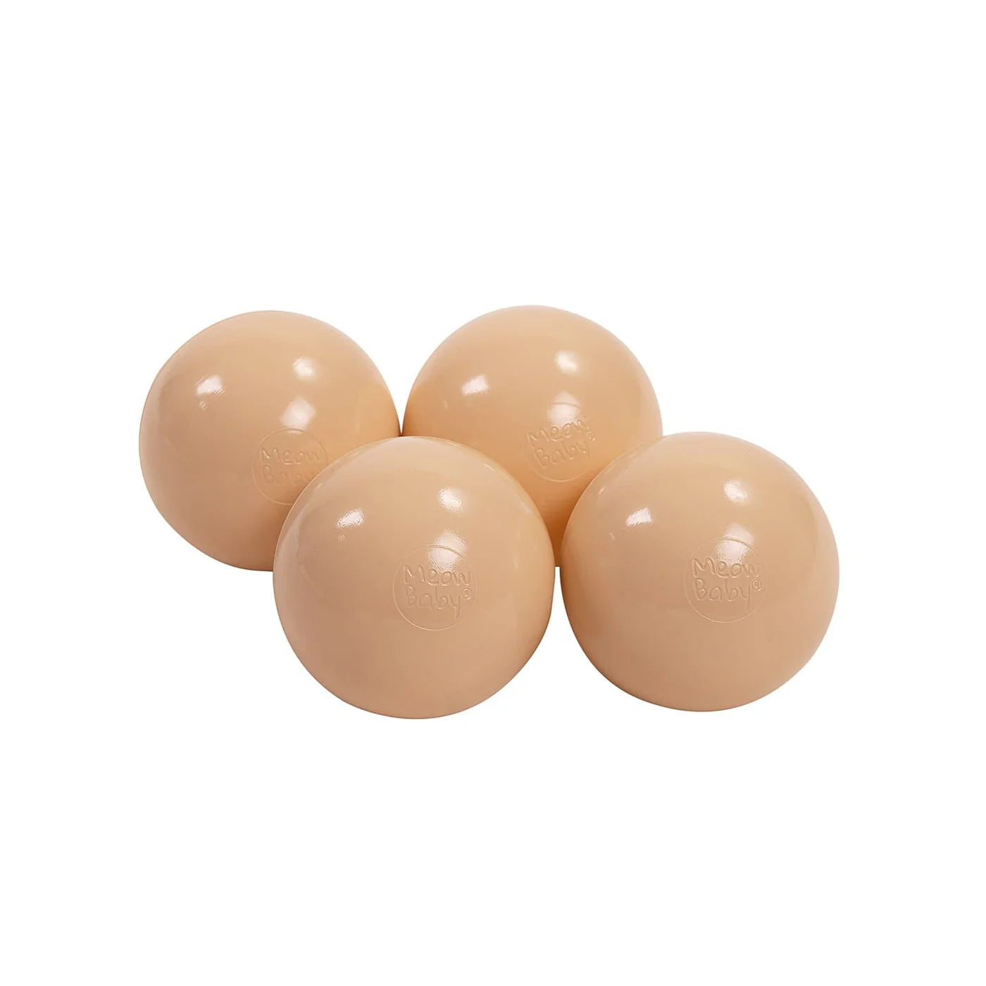 Beige plastboltar 50 stk frá MeowBaby