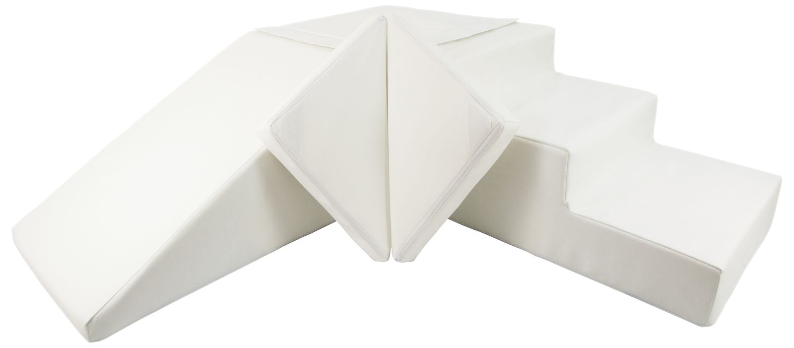 Slide and step kubbar Hvítt