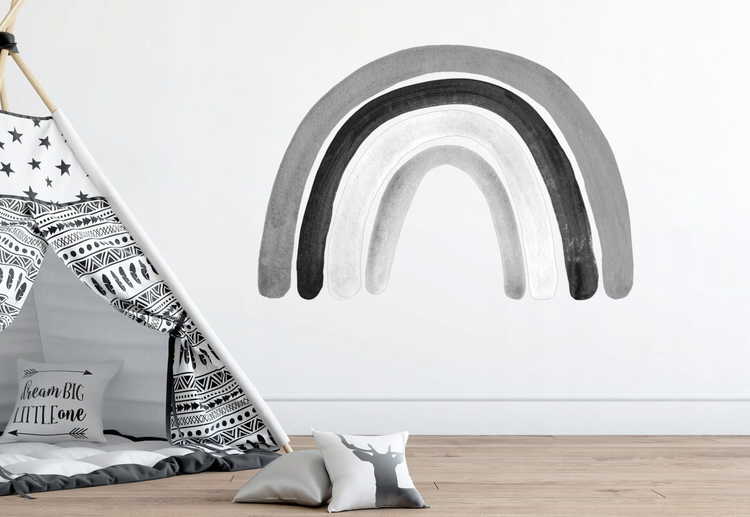 Regnbogi Svart/hvítt