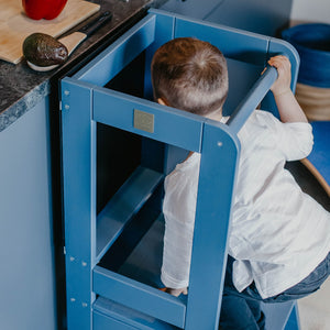 Kitchen Helper m. Krítartöflu Blár