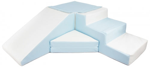 Slide and step kubbar Blátt/Hvítt