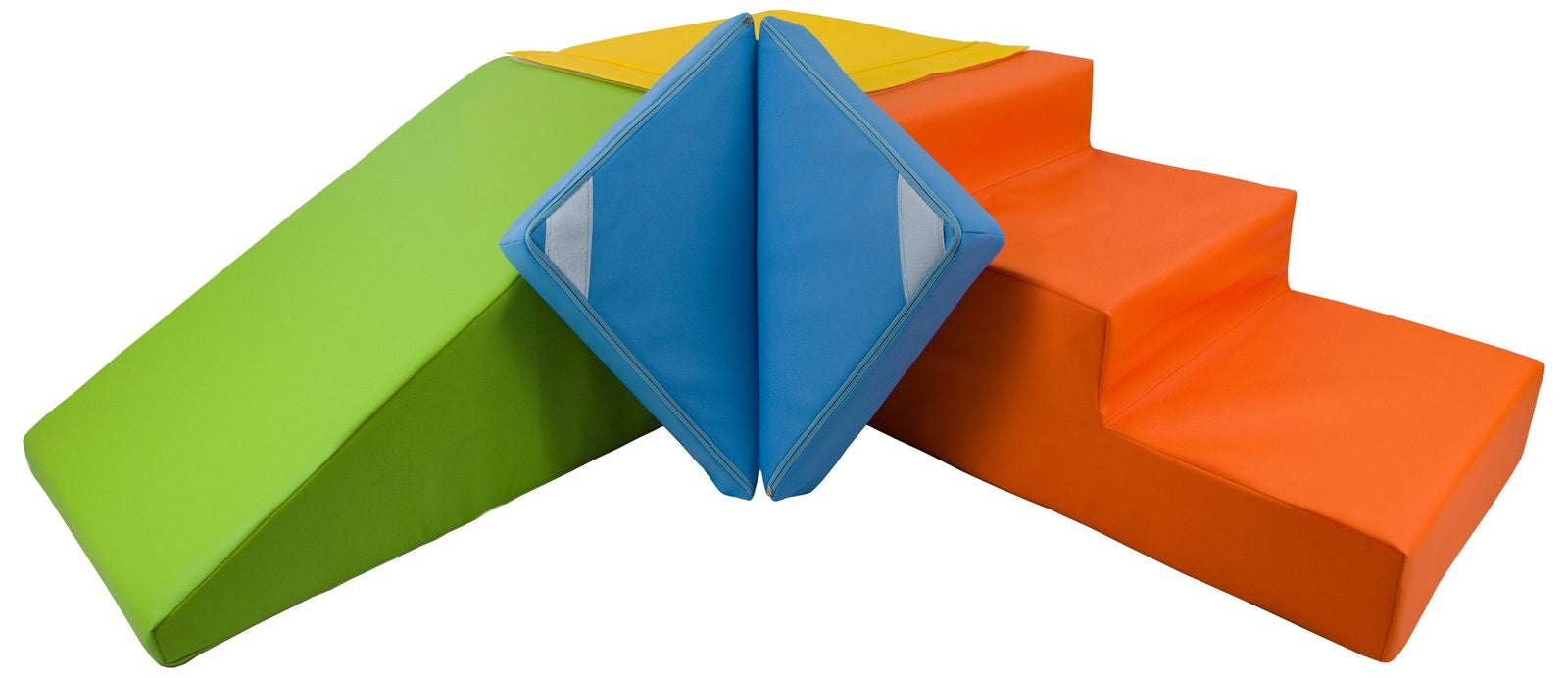 Slide and step kubbar Marglitað