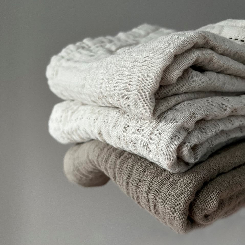 Taubleyjur Muslin Cloth 3 pack Natura Dot